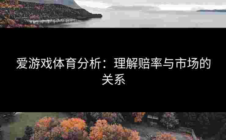 爱游戏体育分析：理解赔率与市场的关系
