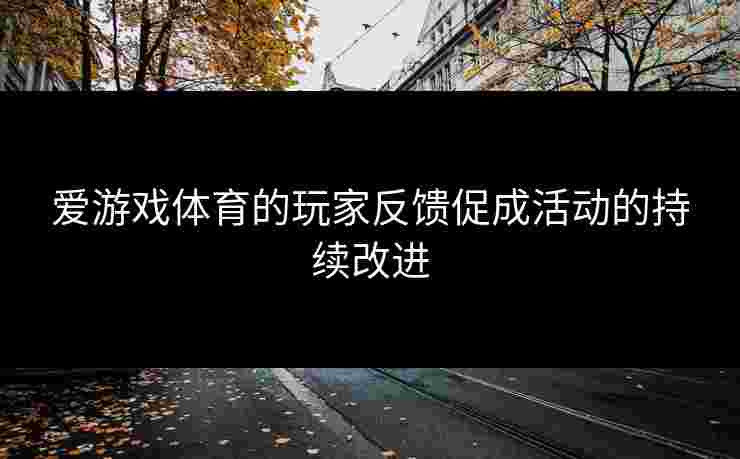 爱游戏体育的玩家反馈促成活动的持续改进