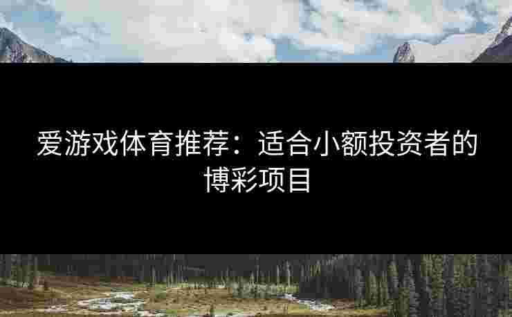 爱游戏体育推荐：适合小额投资者的博彩项目