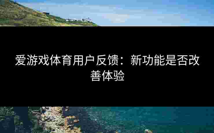 爱游戏体育用户反馈：新功能是否改善体验
