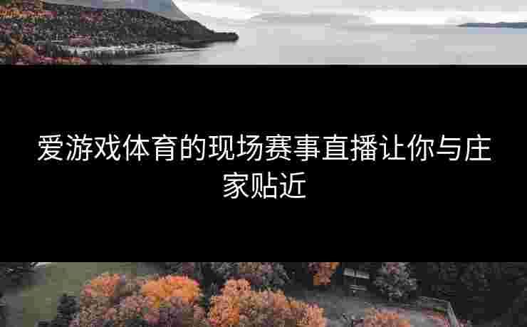 爱游戏体育的现场赛事直播让你与庄家贴近