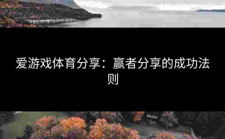 爱游戏体育分享：赢者分享的成功法则